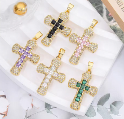 GlowCross design reference showing several colors; currently offered options are Black and Pink